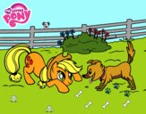 Applejack y Winona