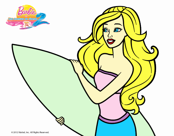 Barbie va a surfear