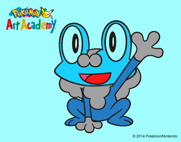 Froakie saludando