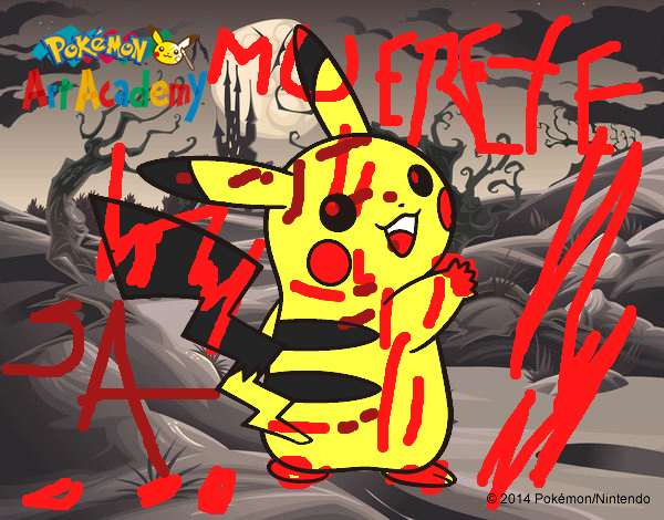 Pikachu de espaldas