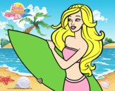 Barbie va a surfear