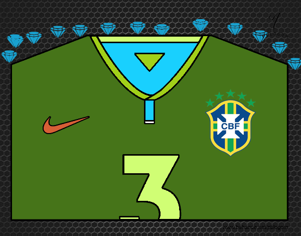 Camiseta del mundial de fútbol 2014 de Brasil