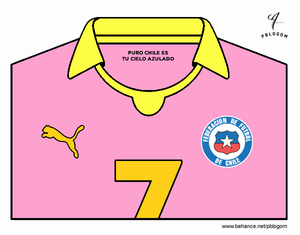 Camiseta del mundial de fútbol 2014 de Chile