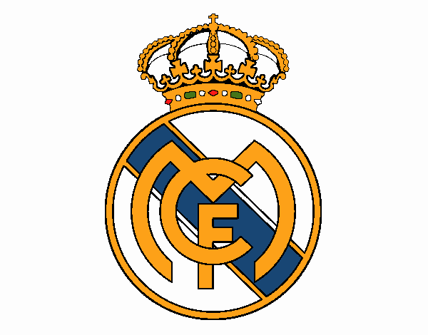 Dibujo De Escudo Del Real Madrid C F Pintado Por En Dibujos Net