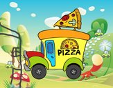 Food truck de pizza