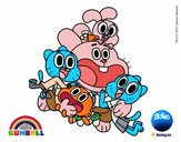 Gumball y amigos contentos