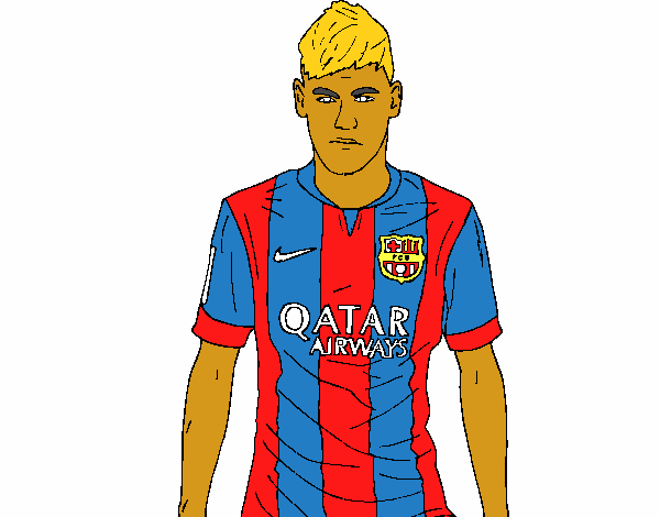 Dibujo de Neymar Jr. pintado por en  el día 07-12-19 a las  01:03:31. Imprime, pinta o colorea tus propios dibujos!