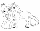 Princesa y unicornio