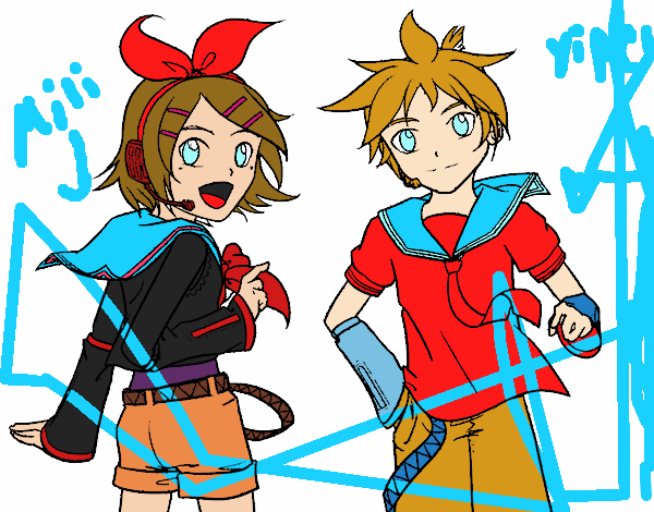 Rin y Len Kagamine Vocaloid