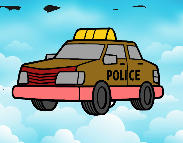Un coche de policía