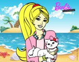 Barbie con su linda gatita