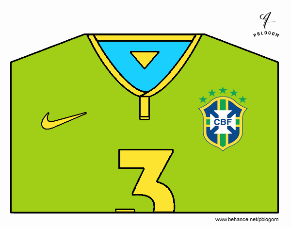 Camiseta del mundial de fútbol 2014 de Brasil