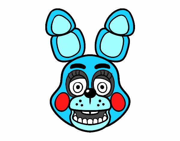 Cara de Toy Bonnie de Five Nights at Freddy's