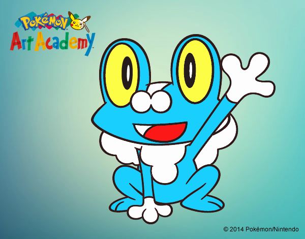 Froakie saludando