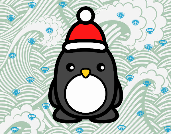 Pingüino navideño