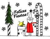 Postal Felices Fiestas