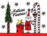 Postal Felices Fiestas