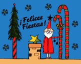 Postal Felices Fiestas