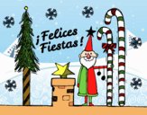 Postal Felices Fiestas