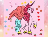 Unicornio con alas