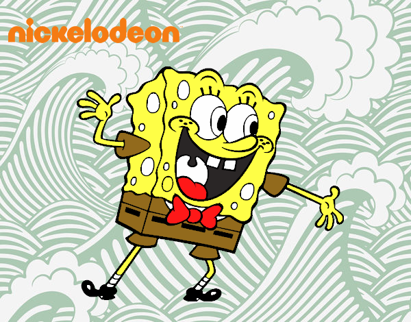 Bob Esponja saludando