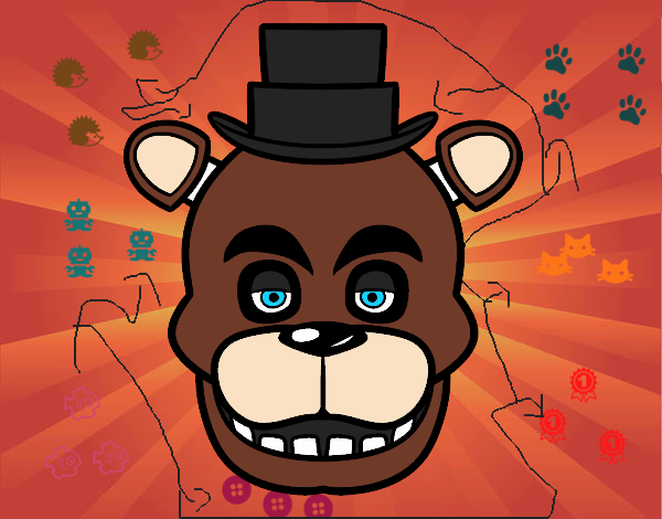 Dibujo De Cara De Freddy De Five Nights At Freddys Pintado Por En