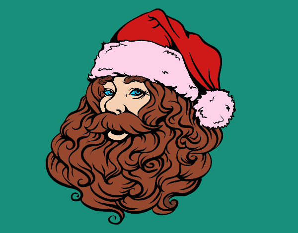 santa claus con barba marron