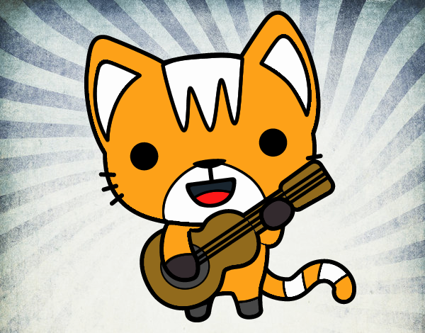 Gato guitarrista