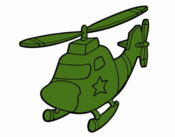 Helicóptero con una estrella