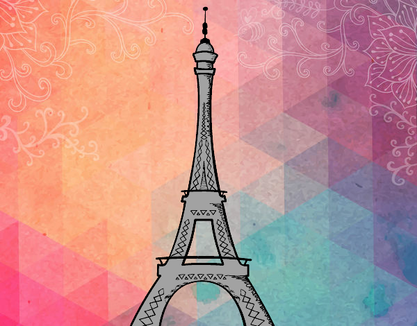 Dibujo de La torre Eiffel pintado por en  el día 18-12-19 a las  01:44:17. Imprime, pinta o colorea tus propios dibujos!