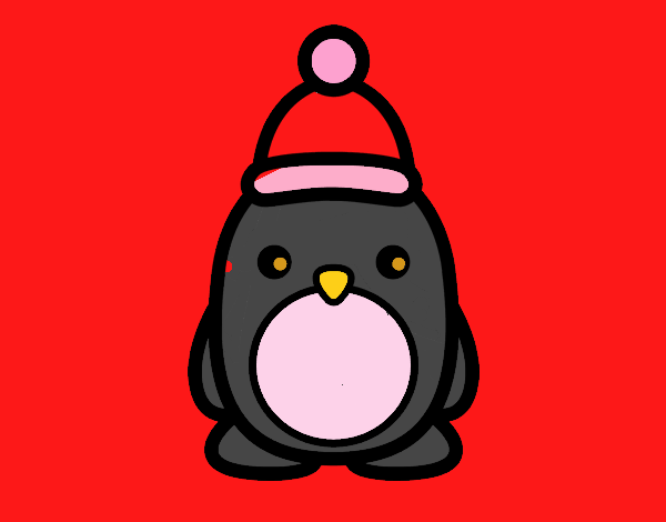 Pingüino navideño