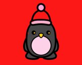 Pingüino navideño