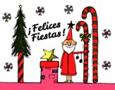 Postal Felices Fiestas