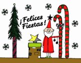 Postal Felices Fiestas