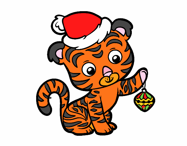 tigre navideño