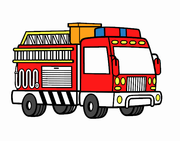 Dibujo de Un camión de bomberos pintado por en Dibujos.net el día 20-12-19 a las 17:15:35. pinta o colorea tus propios dibujos!