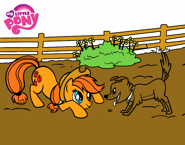 Applejack y Winona