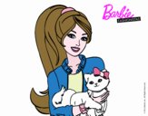 Barbie con su linda gatita