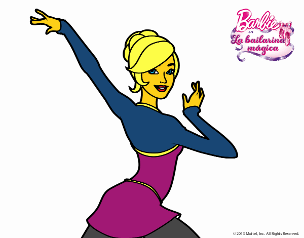 Barbie en postura de ballet