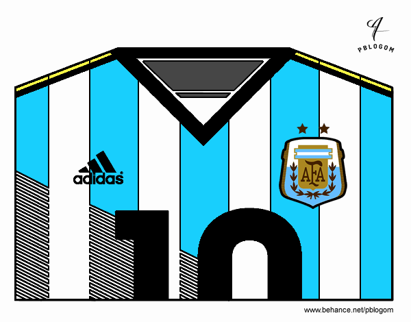 Camiseta del mundial de fútbol 2014 de Argentina