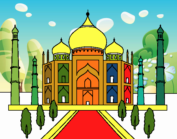 Dibujo de El Taj Mahal pintado por en  el día 24-12-19 a las  03:45:11. Imprime, pinta o colorea tus propios dibujos!