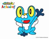 Froakie saludando