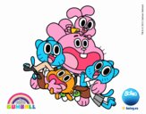 Gumball y amigos contentos