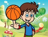 Jugador de baloncesto junior