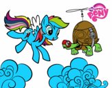 Rainbow Dash y la tortuga tanque