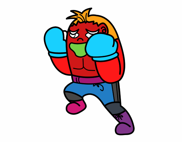Boxeador defendiendo