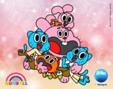 Gumball y amigos contentos