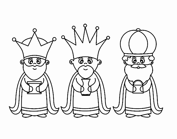 Dibujo de Los 3 Reyes Magos pintado por en  el día 03-01-20 a  las 11:06:22. Imprime, pinta o colorea tus propios dibujos!