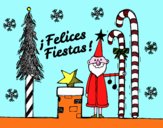 Postal Felices Fiestas