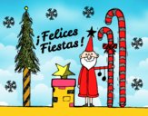 Postal Felices Fiestas